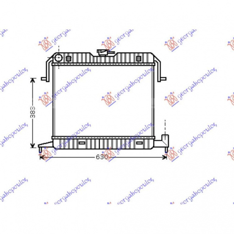 Radiator Apa - Opel Omega A 1991 , 1300010