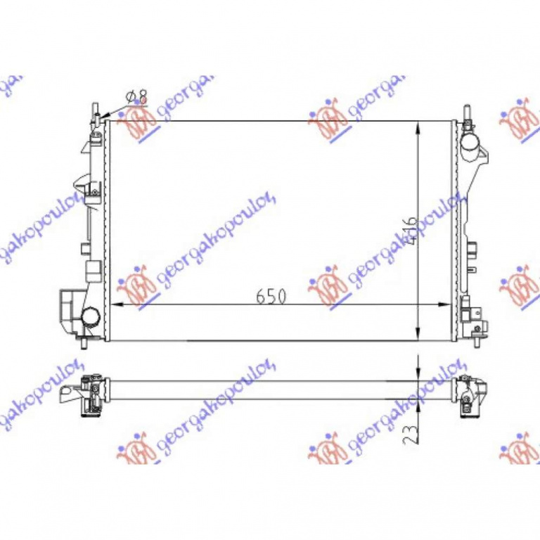 Radiator Apa - Opel Signum 2003 , 1300244