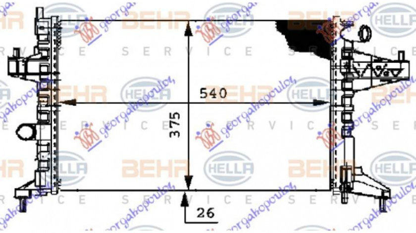 Radiator Apa - Opel Tigra Cabrio Twintop 2004 , 1300239