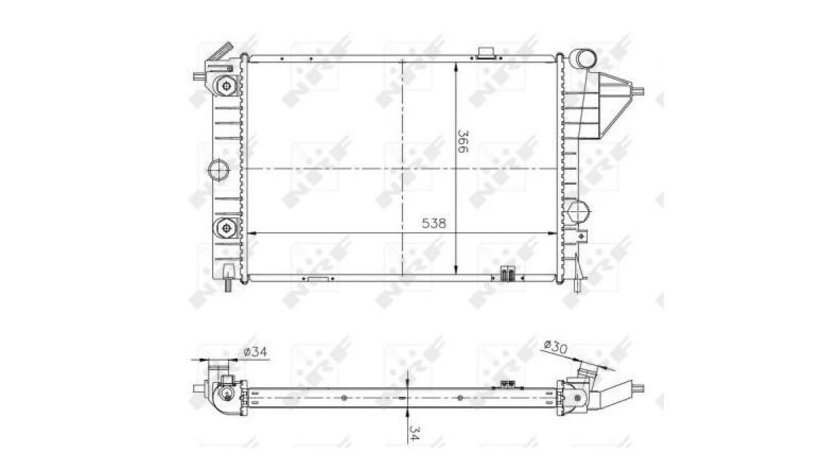 Radiator apa Opel VECTRA A (86_, 87_) 1988-1995 #2 01073059