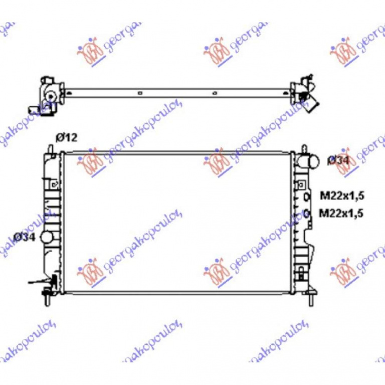 Radiator Apa - Opel Vectra B 1999 , 1300161
