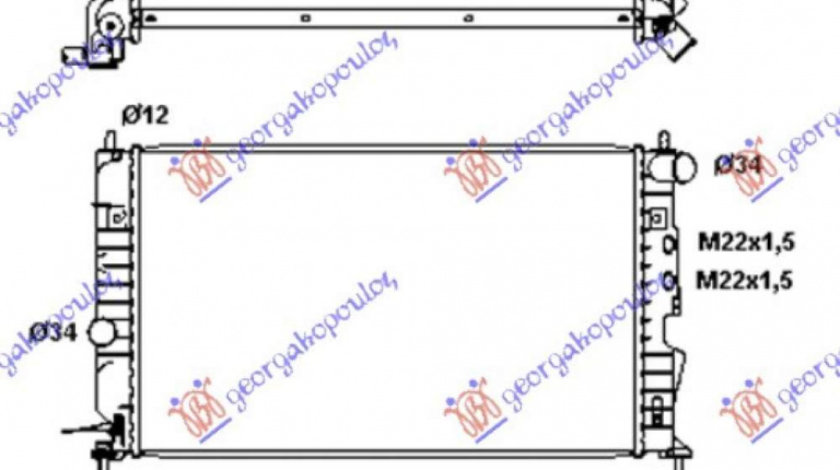 Radiator Apa - Opel Vectra B 1999 , 1300185