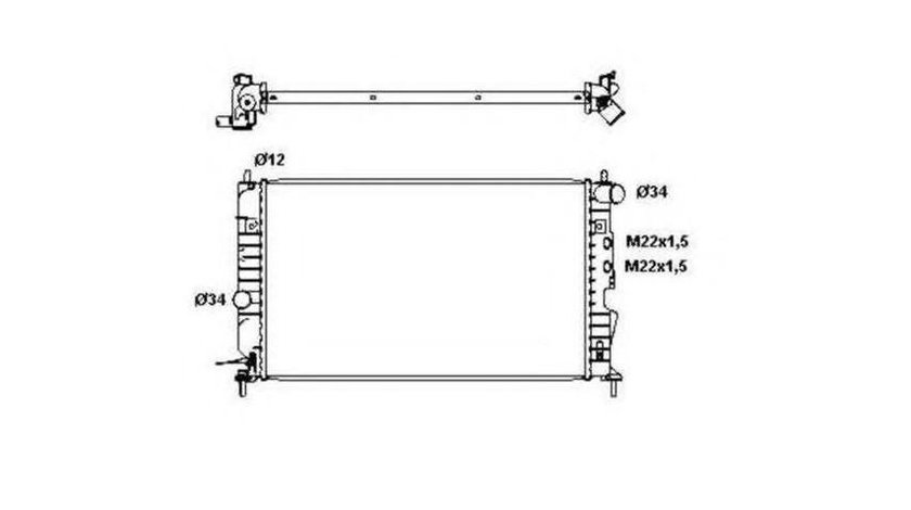 Radiator apa Opel VECTRA B (36_) 1995-2002 #3 01073061