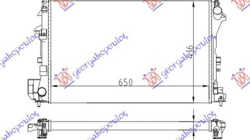 Radiator Apa - Opel Vectra C 2002 , 1300244