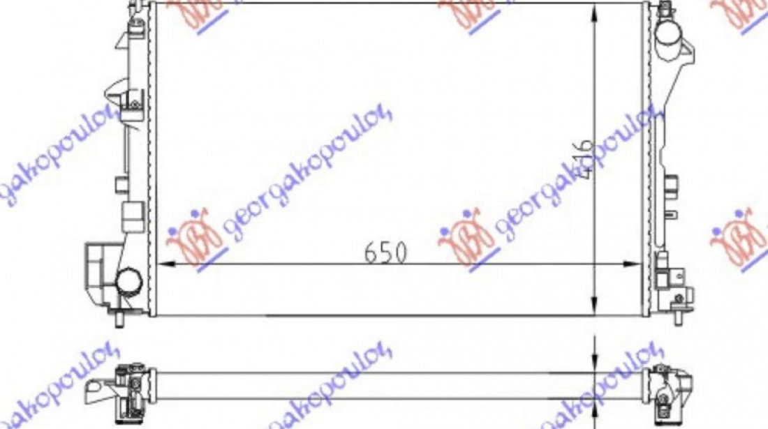 Radiator Apa - Opel Vectra C 2005 , 1300244