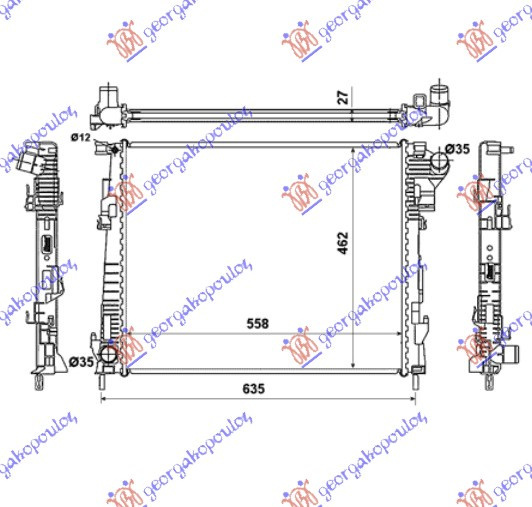 Radiator Apa - Opel Vivaro 2006 , 8200411166
