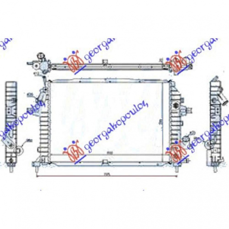 Radiator Apa - Opel Zafira 2005 , 1300275