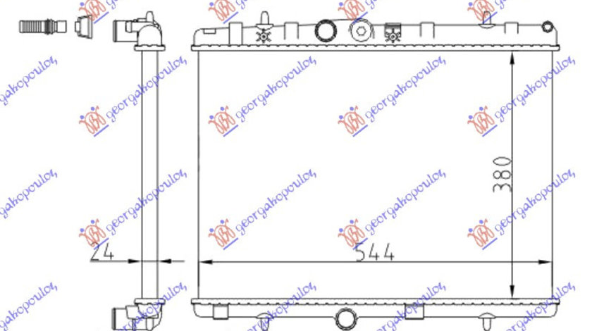 Radiator Apa - Peugeot 207 2006 , 1330.P8