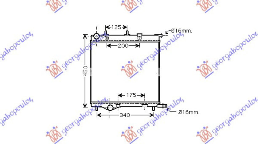 Radiator Apa - Peugeot 207 2006 , 1330s1