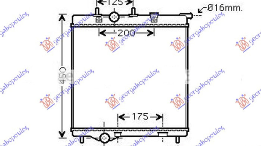 Radiator Apa - Peugeot 207 2006 , 1330w9