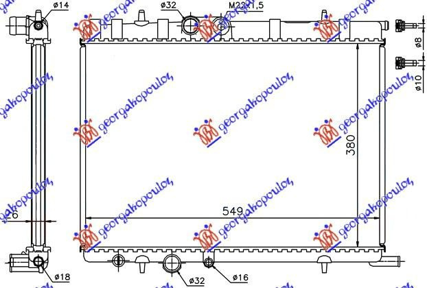Radiator Apa - Peugeot 307 2001 , 1330.82