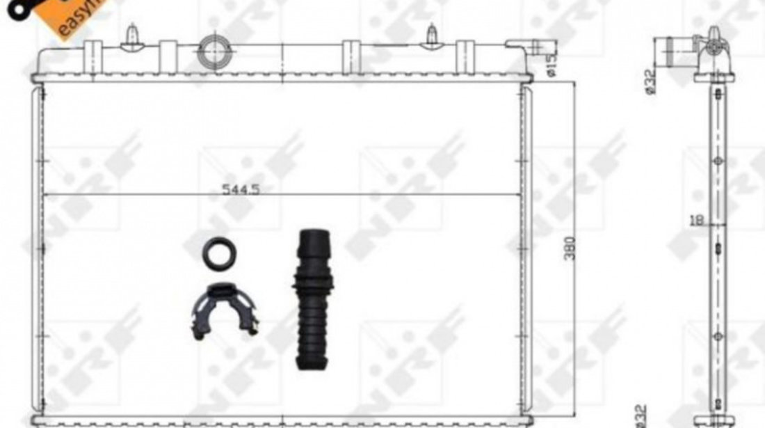 Radiator apa Peugeot 307 SW (3H) 2002-2016 #2 01033042