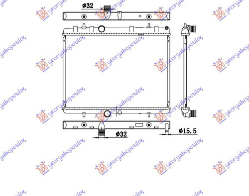 Radiator Apa - Peugeot 407 2004 , 1330w2