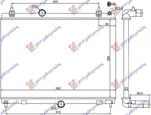 Radiator Apa - Peugeot 508 2011 , 1330?2