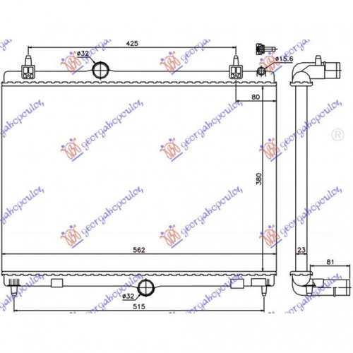 Radiator Apa - Peugeot 508 2011 , 133396