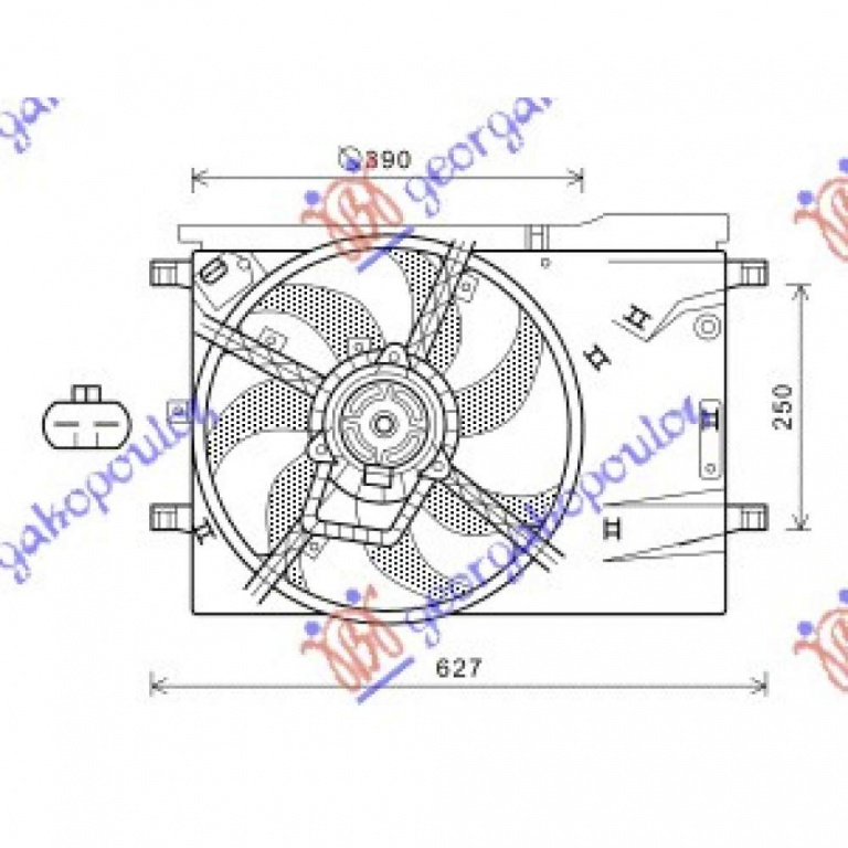 Radiator Apa - Peugeot Bipper 2008 , 1330.Y1