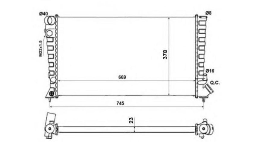 Radiator apa Peugeot Ion (2010->) #3 01033040