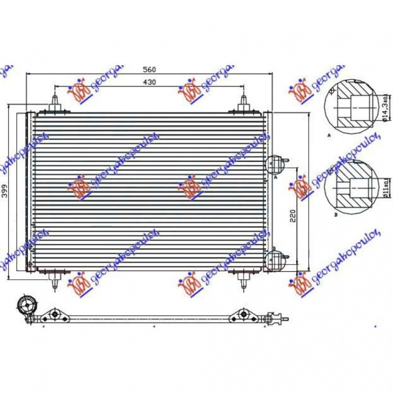 Radiator Apa - Peugeot Partner 2002 , 1330.82