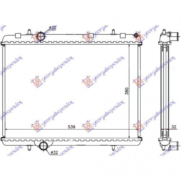 Radiator Apa - Peugeot Rcz 2011 , 1330.Z2