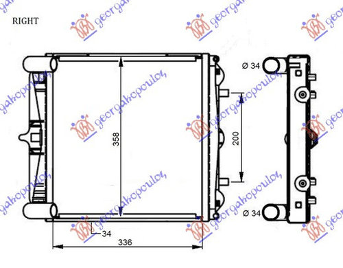 Radiator Apa - Porsche Boxster (986) 1996 , 99610613251