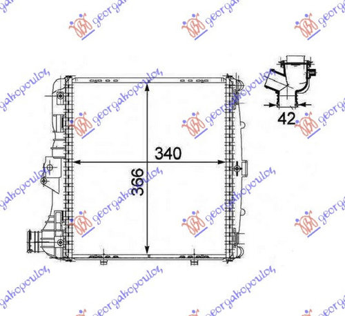 Radiator Apa - Porsche Boxster (987) 2004 , 997.106.131.02