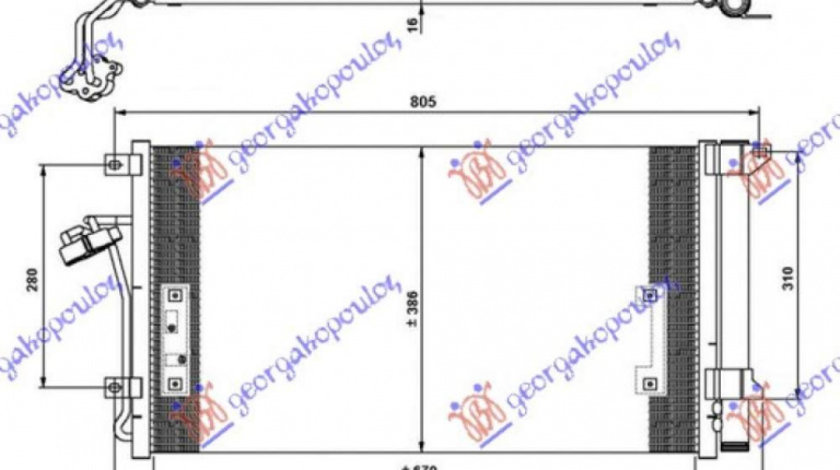 Radiator Apa - Porsche Cayenne 2003 , 7l0121253