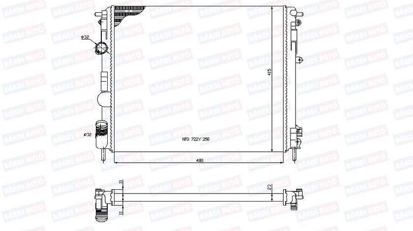 RADIATOR APA / RACIRE AVARTA2269 DACIA LOGAN SANDERO RENAULT CLIO KANGOO THALIA ⭐⭐⭐⭐⭐