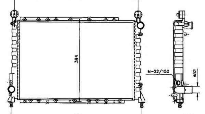 Radiator apa racire motor ALFA ROMEO 145 (930) NRF 58084