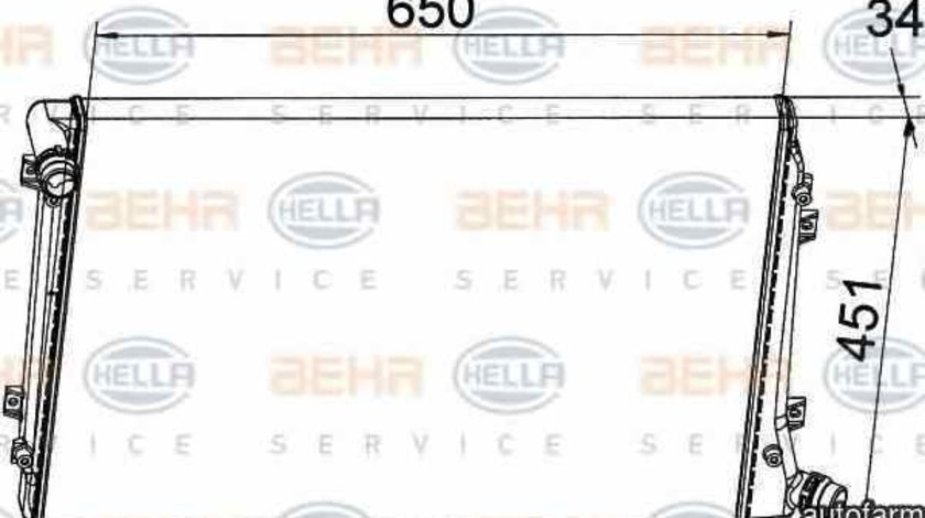 Radiator apa racire motor AUDI A3 (8P1) HELLA 8MK 376 765-124