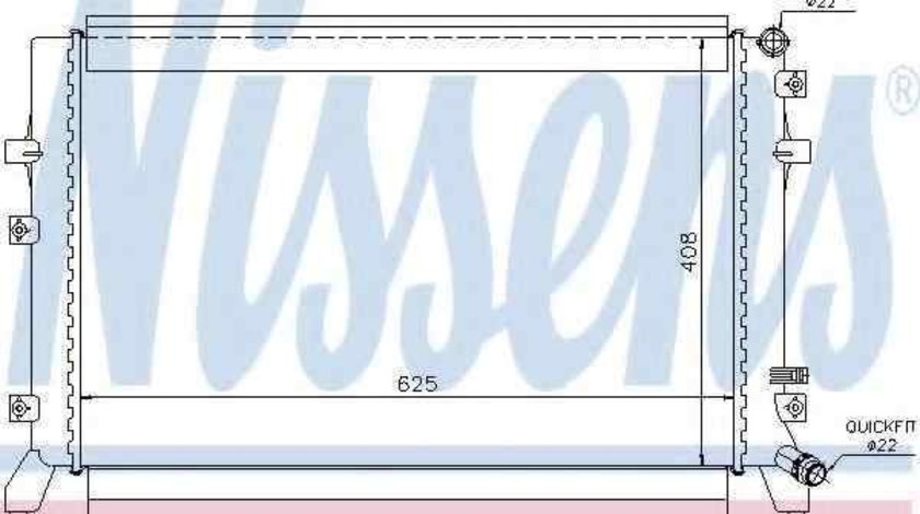 Radiator apa racire motor AUDI A3 (8P1) NISSENS 65294