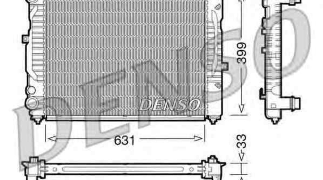 Radiator apa racire motor AUDI A4 Avant (8D5, B5) DENSO DRM32029