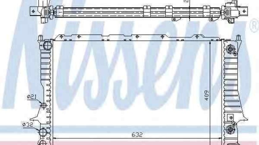 Radiator apa racire motor AUDI A6 (4A, C4) NISSENS 60477