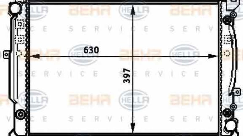 Radiator apa racire motor AUDI A6 4B2 C5 HELLA 8MK 376 720-601