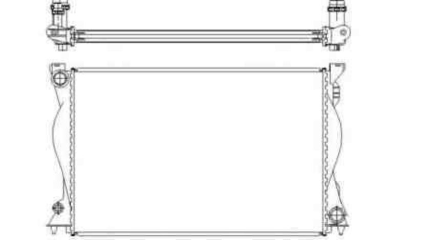 Radiator apa racire motor AUDI A6 (4F2, C6) NRF 50597
