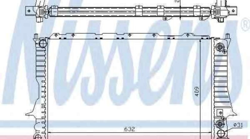 Radiator apa racire motor AUDI A6 Avant (4A, C4) NISSENS 60476