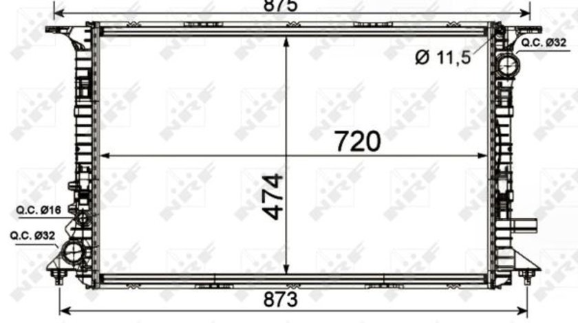 Radiator apa racire motor AUDI A8 4.0-6.3 intre 2009-2018
