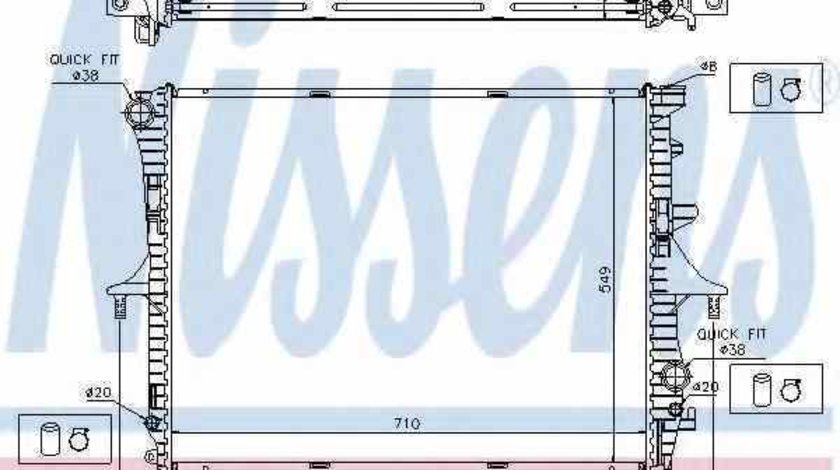 Radiator apa racire motor AUDI Q7 4L NISSENS 65276A