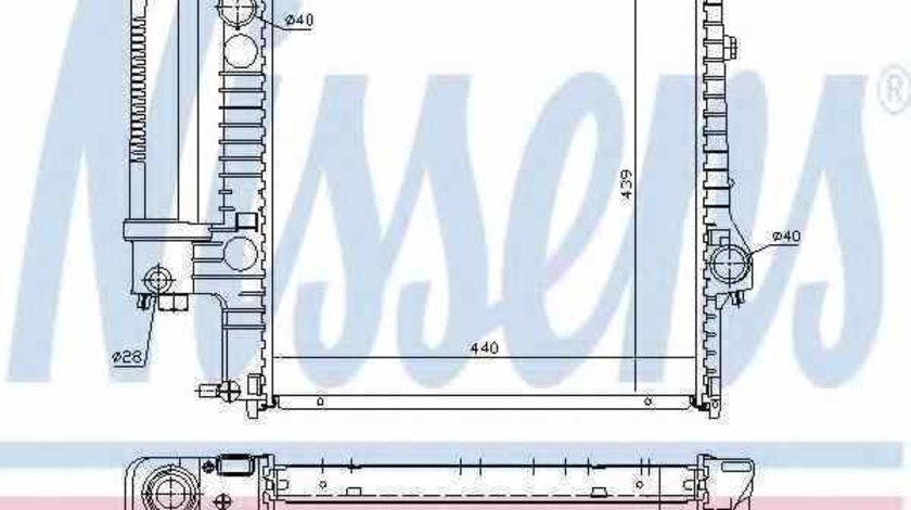 Radiator apa racire motor BMW 3 Cabriolet (E36) NISSENS 60623A