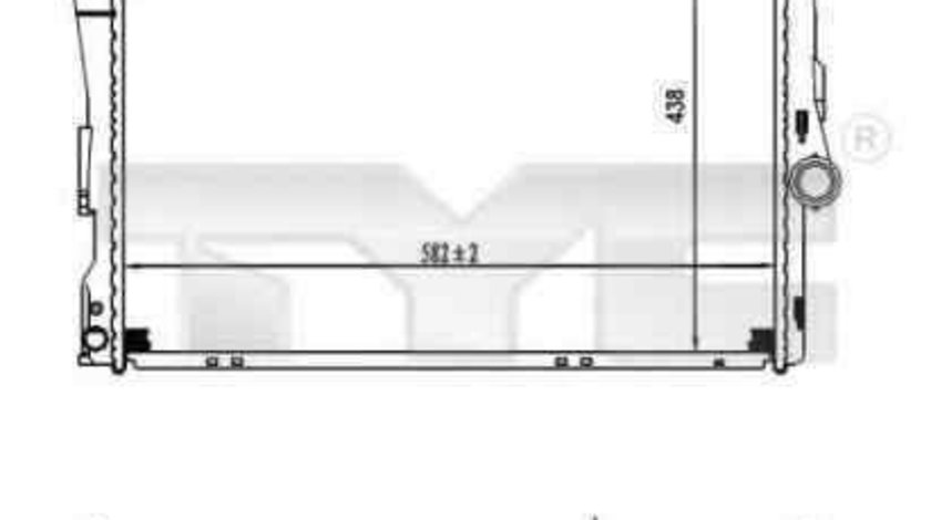 Radiator apa racire motor BMW 3 Compact (E46) TYC 703-0006