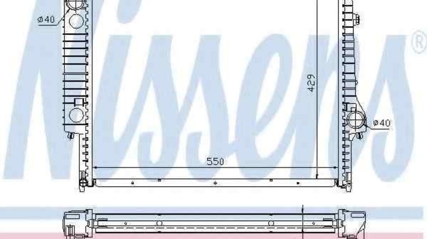 Radiator apa racire motor BMW 3 cupe (E36) NISSENS 60759A