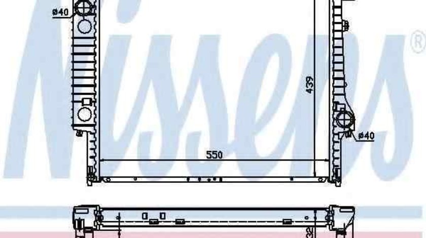 Radiator apa racire motor BMW 3 cupe (E36) NISSENS 60619A