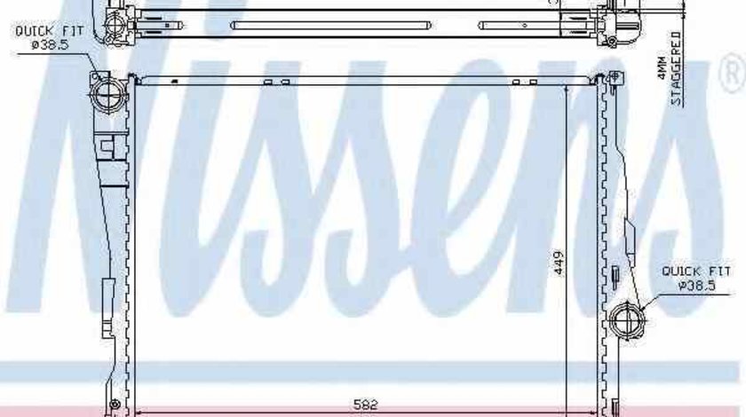 Radiator apa racire motor BMW 3 cupe E46 NISSENS 60782A