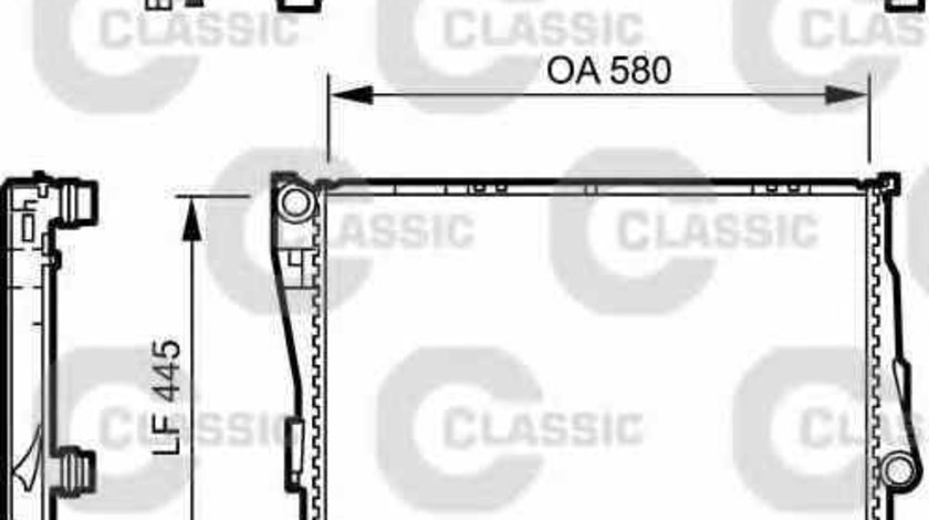 Radiator apa racire motor BMW 3 cupe E46 VALEO 234276