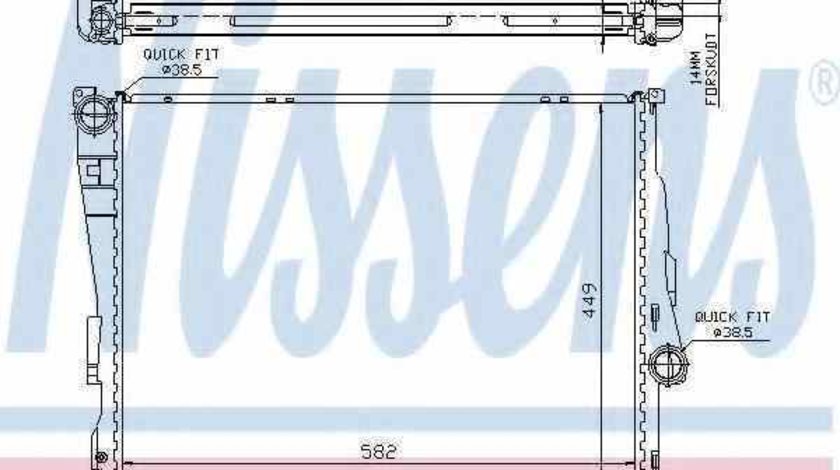Radiator apa racire motor BMW 3 E46 NISSENS 60784A