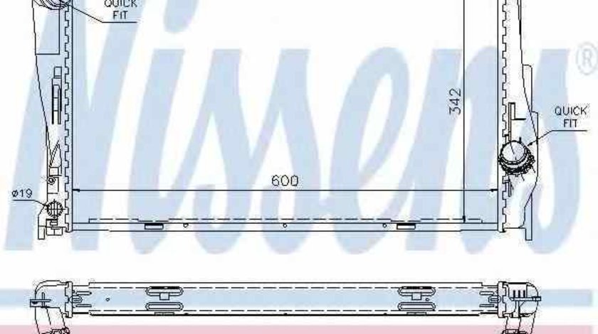 Radiator apa racire motor BMW 3 E90 NISSENS 60785A