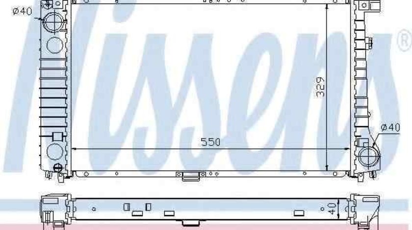 Radiator apa racire motor BMW 3 Touring (E36) NISSENS 60757A