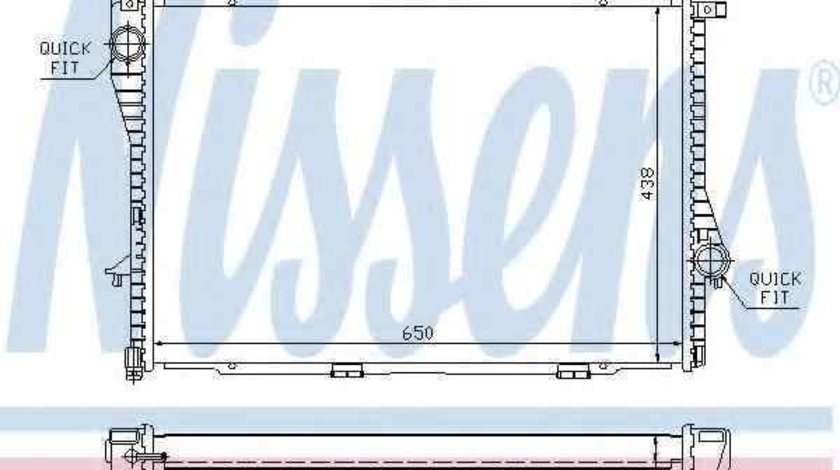 Radiator apa racire motor BMW 5 (E39) NISSENS 60648A