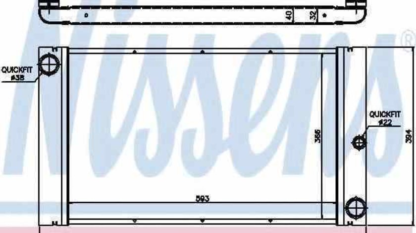 Radiator apa racire motor BMW 5 E60 NISSENS 60762