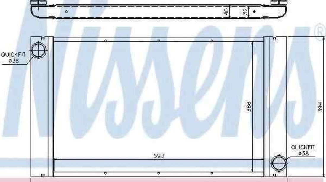 Radiator apa racire motor BMW 5 (E60) NISSENS 60765