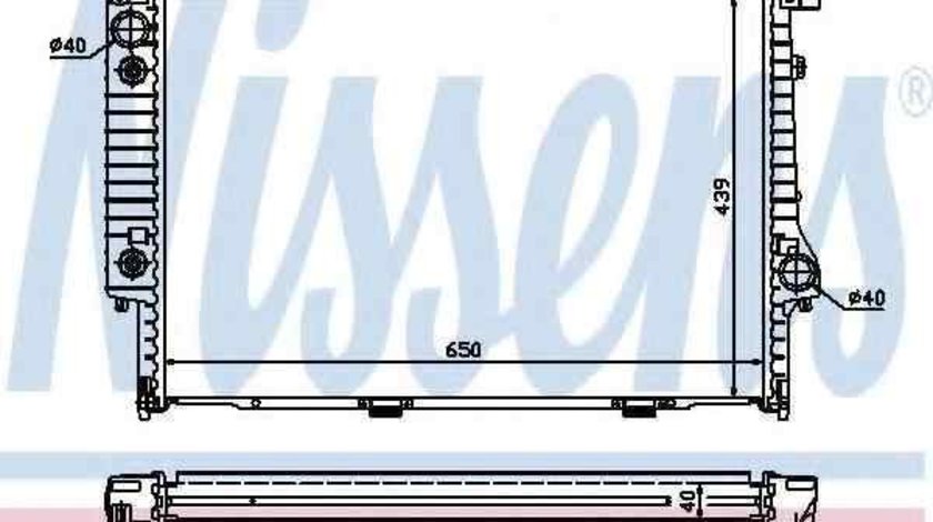 Radiator apa racire motor BMW 5 Touring (E34) NISSENS 60748A